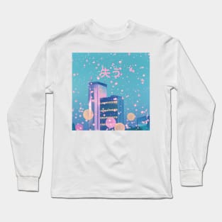 Aesthetic anime scenery Long Sleeve T-Shirt